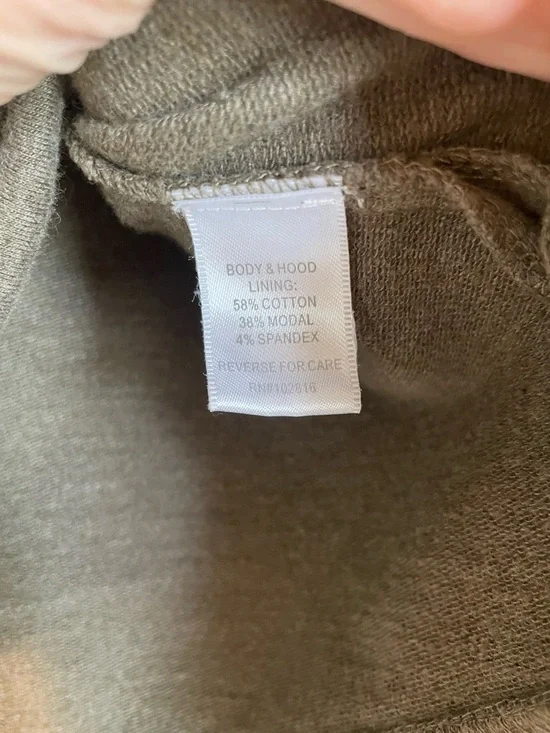 Garnet Hill V-Neck Hoodie Sweater - Picture 3 of 6